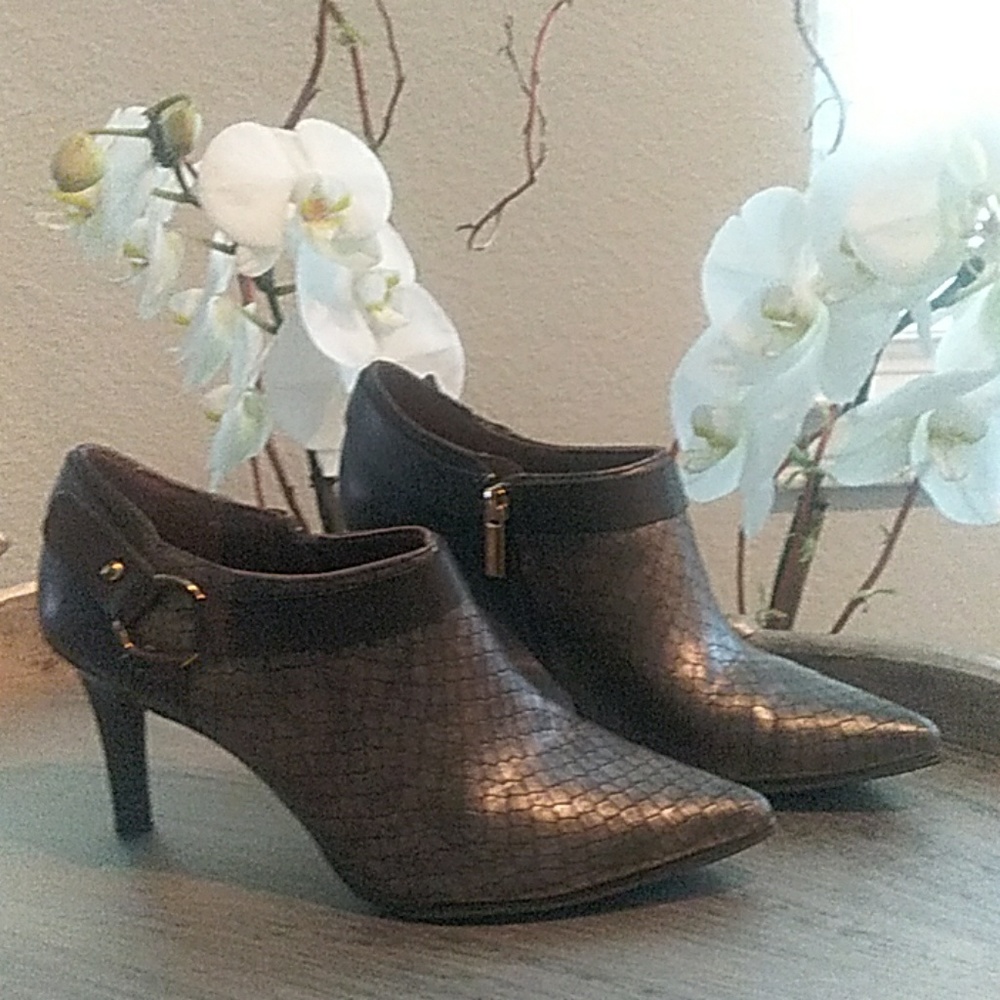 Bandolino Metallic Ankle Boots